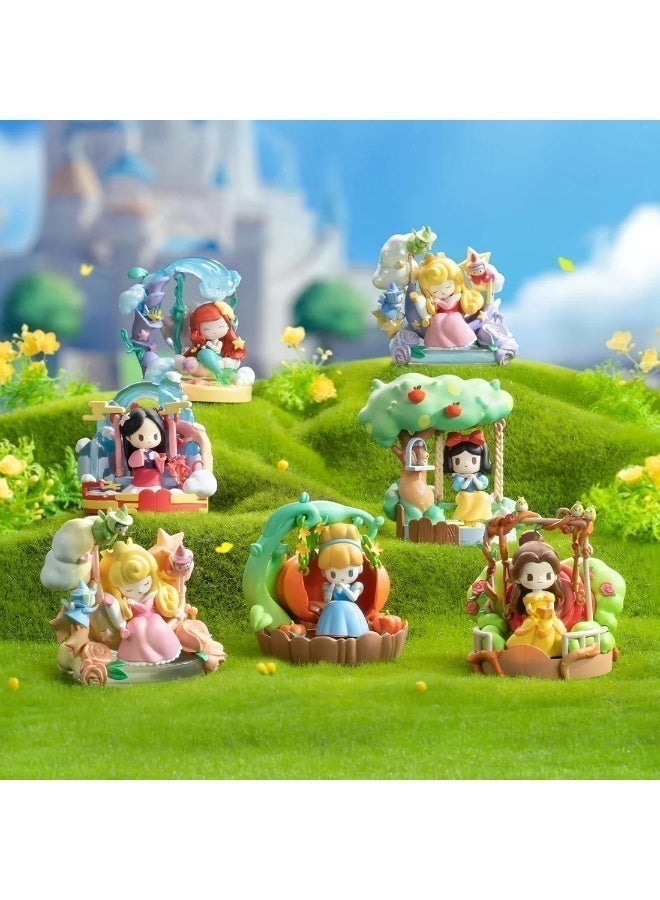 52TOYS صندوق مفاجآت: أرجوحة ديزني برينسيس دي-بيبي الزهرية، قطعة واحدة عشوائية، مجسم دريمي القابل للتجميع